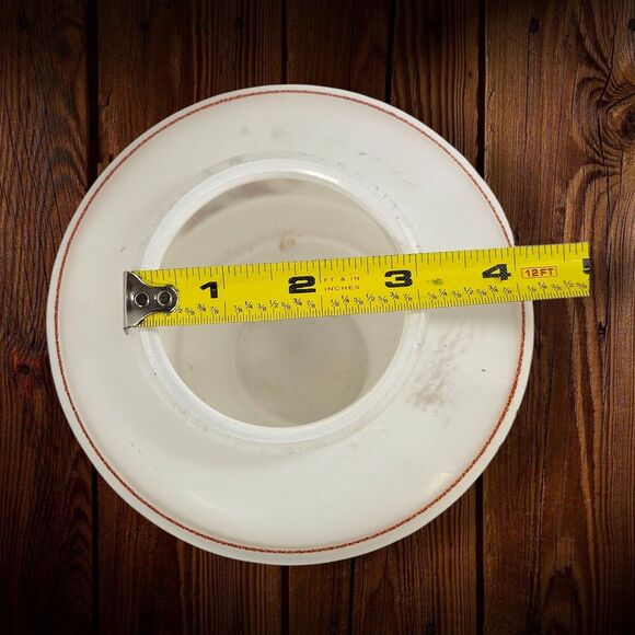 2 Vintage Kichler Co. Ceiling Mount Lamp Retro Brown Floral frosted Glass Shade - Picture 7 of 7